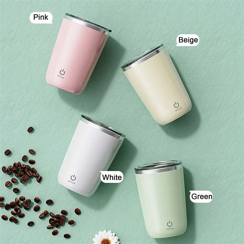 Mugnetic™ Self-Stirring Mug – Rechargeable Magnetic Mixer Cup (350ml)